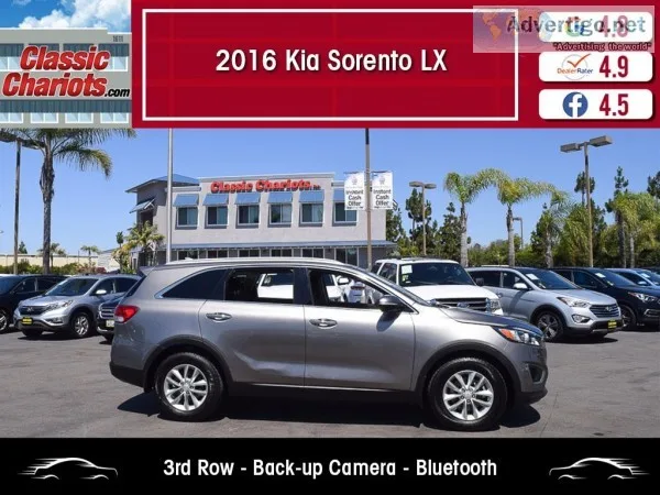 Used 2016 KIA SORENTO LX V6 7 PASSENGER for Sale in San Diego - 