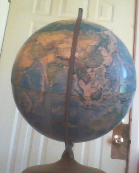 World globe spins