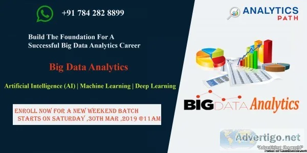 Enroll For Big Data Analytics New Weekend Batch-Career In Analyt