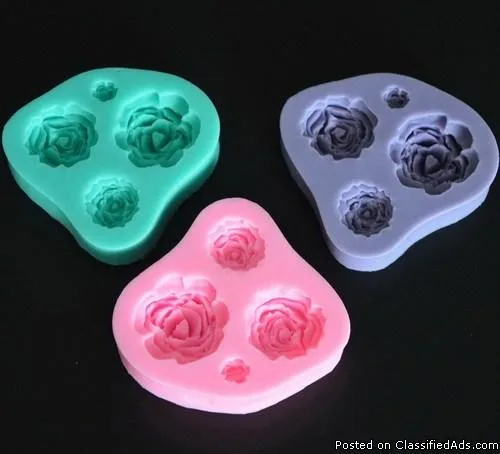 3D Flowers Silicone Mold For Cake Decorating Fondant Sugarcraft 