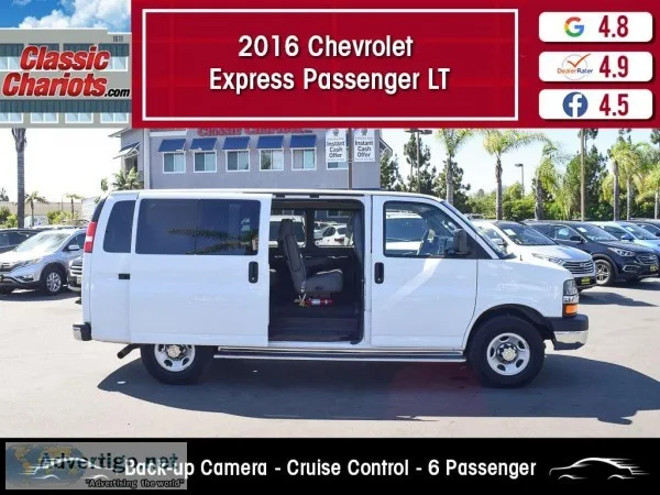 Used 2016 CHEVROLET EXPRESS PASSENGER LT for Sale in San Diego -