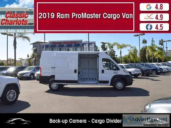 Used 2019 RAM PROMASTER CARGO VAN for Sale in San Diego - 20189r
