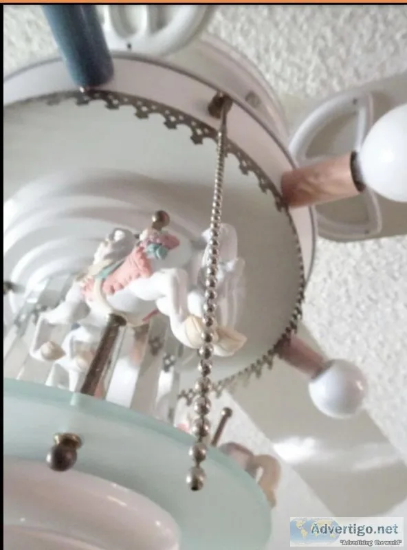 Vintage Avg Craftmade Horse carousel ceiling fan