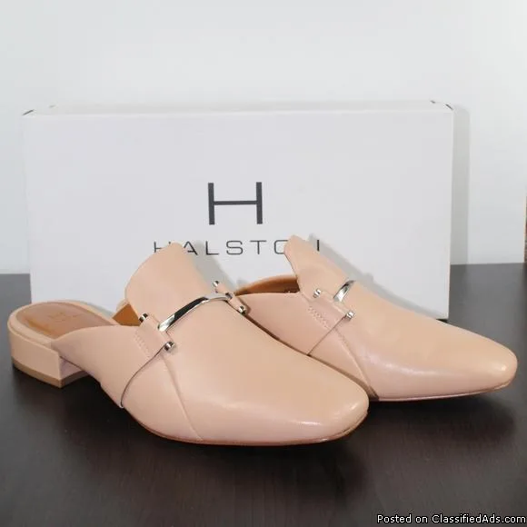 New H by Halston Romina Leather Mule