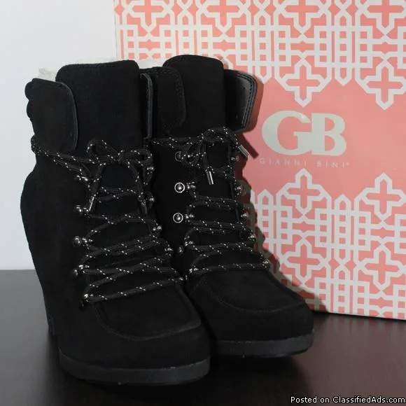 Gianni Bini Suede Hiker Boot Bootie Get-It