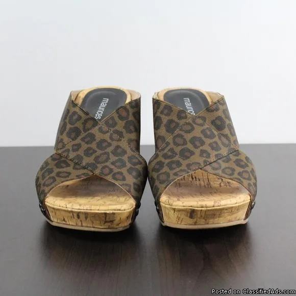 Maurices Rumor Stretch Wedge Leopard Animal Print