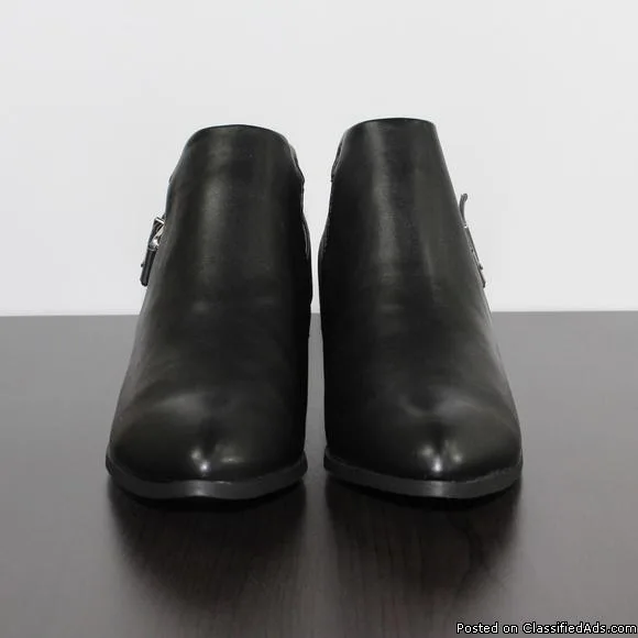 APT 9 Carlyle Black Ankle Boot Bootie