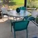 Turquoise and White Patio Set