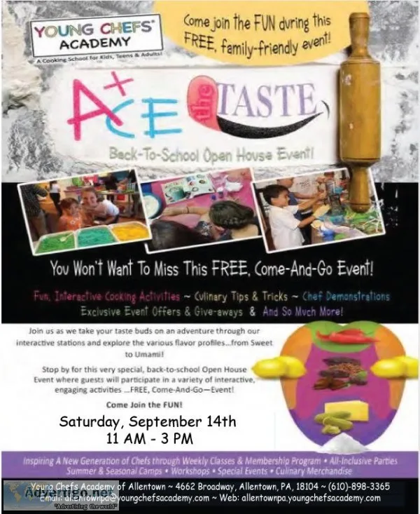 ACE THE TASTE Back-To-School Open House Event