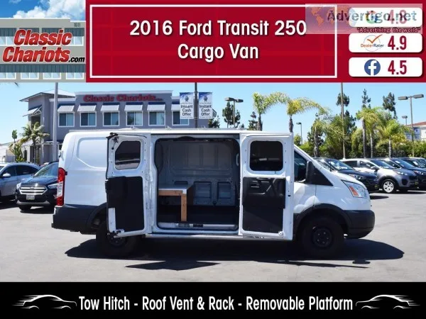 Used 2016 FORD TRANSIT CARGO VAN T-250 LOW ROOF CARGO VAN