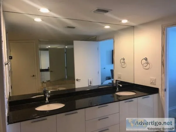 IN MIAMI.  Aventura-OFFICE GLASS PARTITIONS FRAMELESS SHOWER DOO