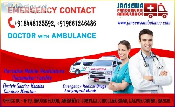 Receive Top Grade Ambulance Service in Vasant Vihar