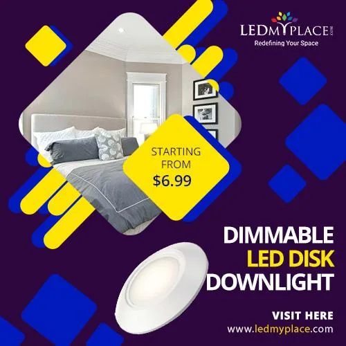 Dimmable LED Disk Downlight are the most Energy Efficient Lights