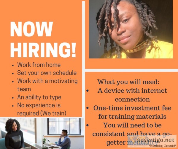 5 positions available- Online Entrepreneur