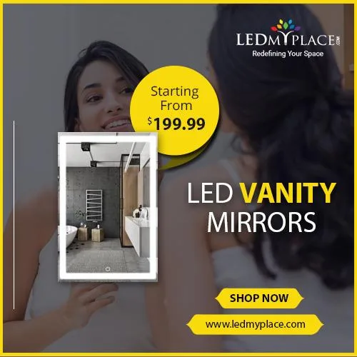 Buy Slim and Glossy LED Vanity Mirrors at Best Price