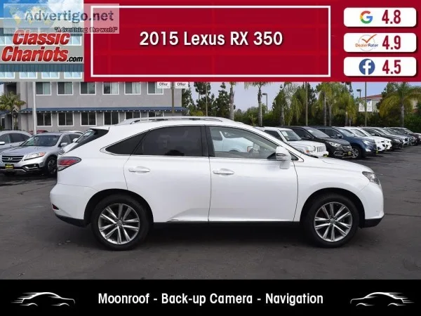 Used 2015 LEXUS RX 350 for Sale in San Diego - 20219