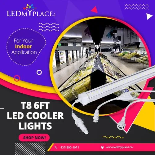 Install 6ft V Shape LED Cooler Tube for Easy to Install (Plug an