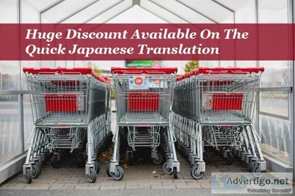 Huge Discount Available On The Quick Japanese Translation Servic
