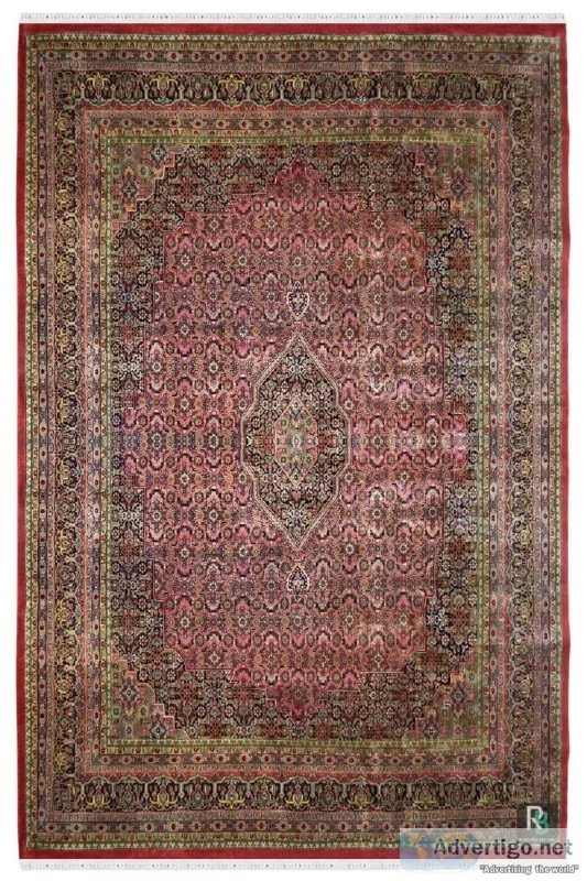 Salmon Bidjar Beautiful Handknotted Large Wool Rug