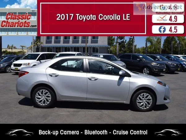 Used 2017 TOYOTA COROLLA LE for Sale in San Diego - 20100r