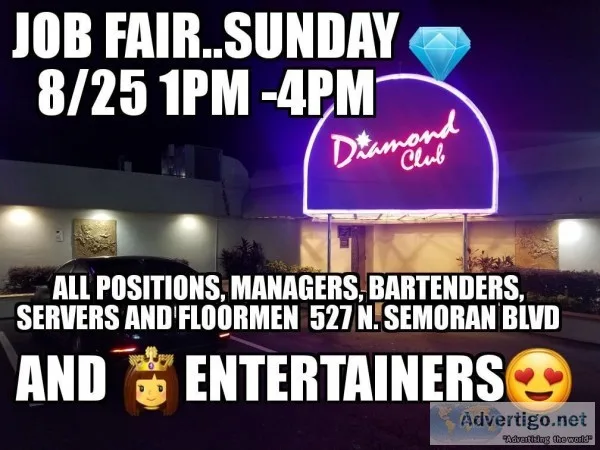 Job fair this Sunday the 25th 1pm-4pm