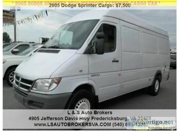 2005 DODGE SPRINTER CARGO VAN 2500 HIGH ROOF