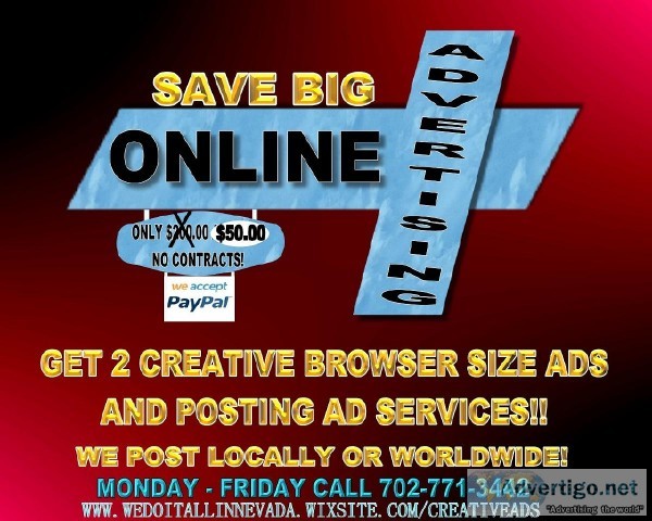 GET YOUR BUSINESS NOTICED (INCLUDES 2 BIG BUSINESS ADS)