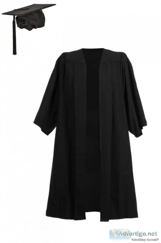 Affordable Academic Gown and Elasticated Mortarboard Cap