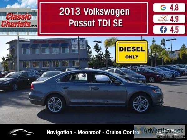 Used 2013 Volkswagen Passat TDI SE for Sale in San Diego - 19687