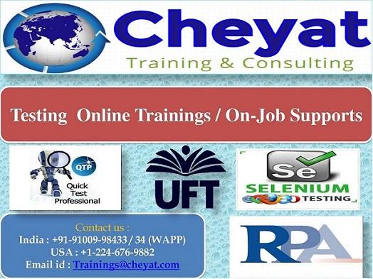 Selenium online training and on job support by cheyat tech