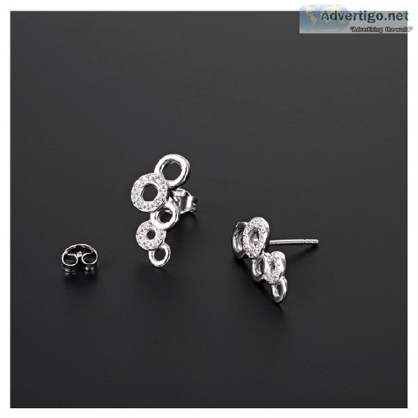 CZ Bubble Earrings - 925 Sterling Silver Jewellery