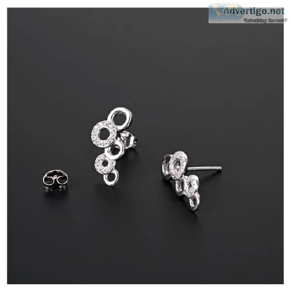 CZ Bubble Earrings - 925 Sterling Silver Jewellery