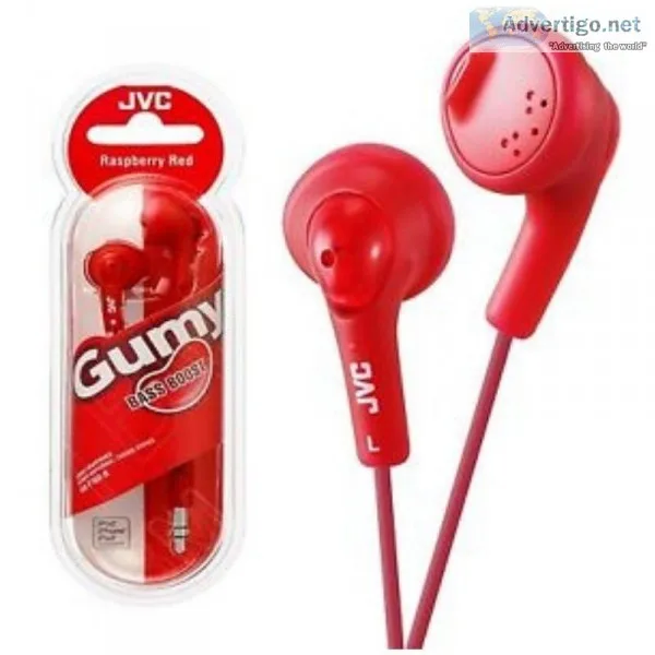 Buy JVC HA-F160 RASPBERRY RED Gumy In-ear Headphones for iPod iP