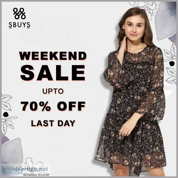 Women Fashion Dresses Sale 2019  Flat 70% Off on Women Wear- Sbu