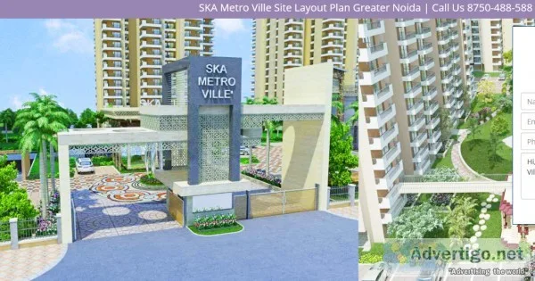 Splendid 2 BHK Flat with SKA Metro Ville Noida Extension  8750-4