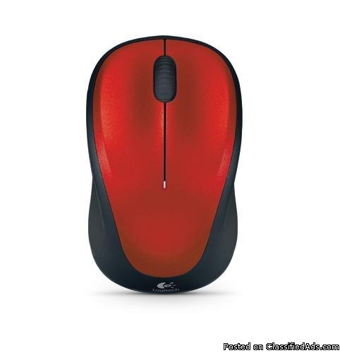 Logitech M235 Wireless Mouse (Red)