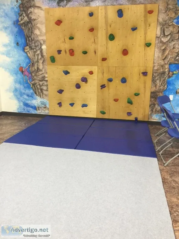 Rock Climbing Wall and Mat