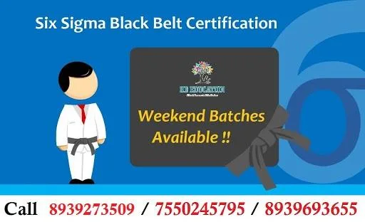 Six Sigma Training with Certification at Low cost In Adyar HB Se