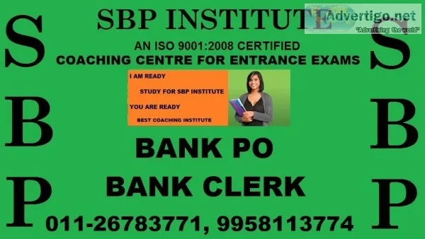 SBI BANK PO Coaching In Delhi SBP