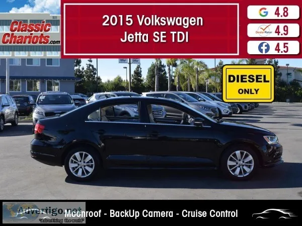 Used 2015 VOLKSWAGEN JETTA SEDAN TDI SE for Sale in San Diego - 