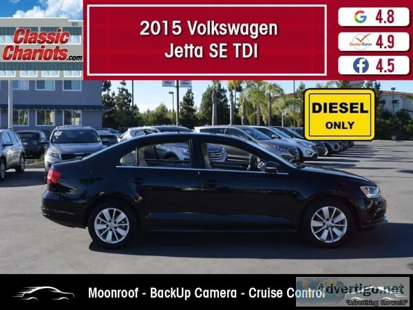 Used 2015 VOLKSWAGEN JETTA SEDAN TDI SE for Sale in San Diego - 