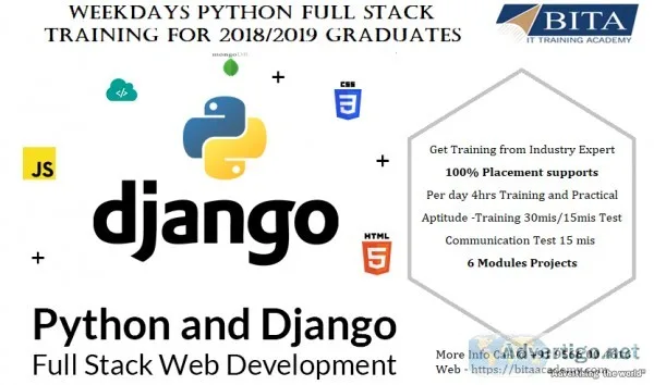 Weekdays Python Full Stack Training for 20182019 Graduates