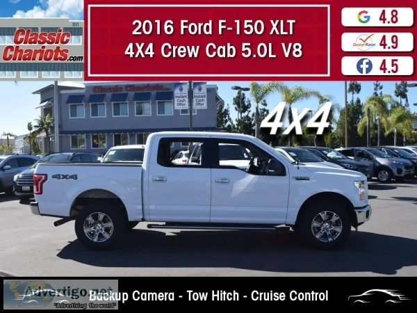 Used 2016 FORD F-150 XLT 4X4 CREW CAB 5.0L V8 for Sale in San Di