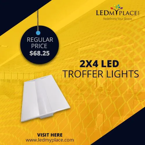 Enjoy More wider Brightness with 2x4 LED Troffer Lights