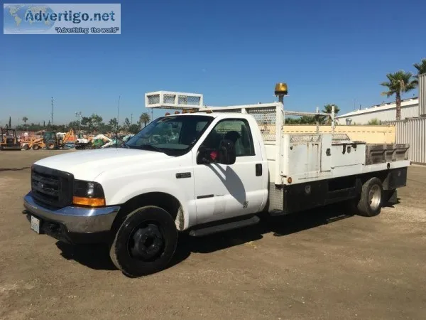 2000 FORD F550XL SUPER DUTY FLATBED TRUCK 966