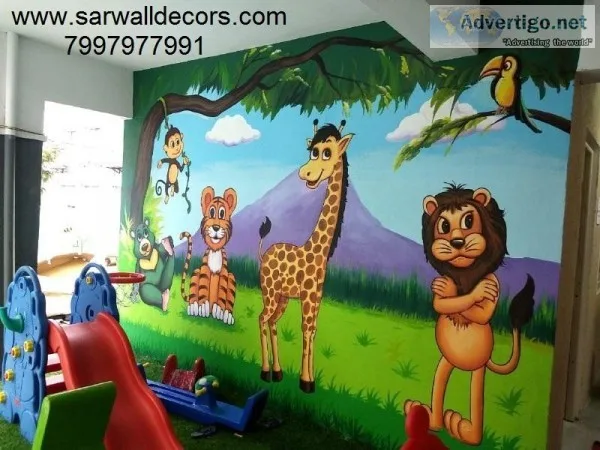 creative and colourful wall Art painting in Hyderabad