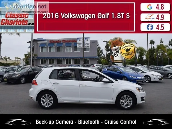 Used 2016 Volkswagen Golf 1.8T S for Sale in San Diego - 19685