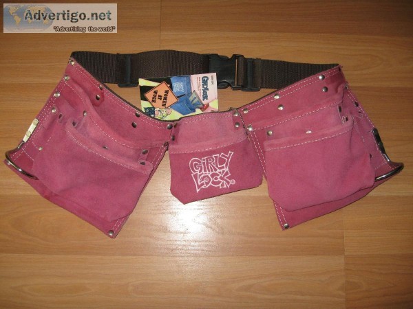 a NEW unused GIRLY LOCK Pink Collar Worker Tool Belt