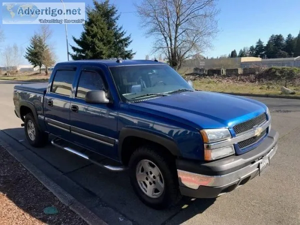 2004 Chevrolet Silverado 1500 Z71 Blue Pickup Truck 43142 miles