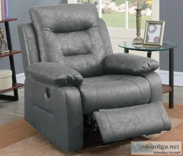 New Electrico Motion Power Recliner with USB power plug on side
